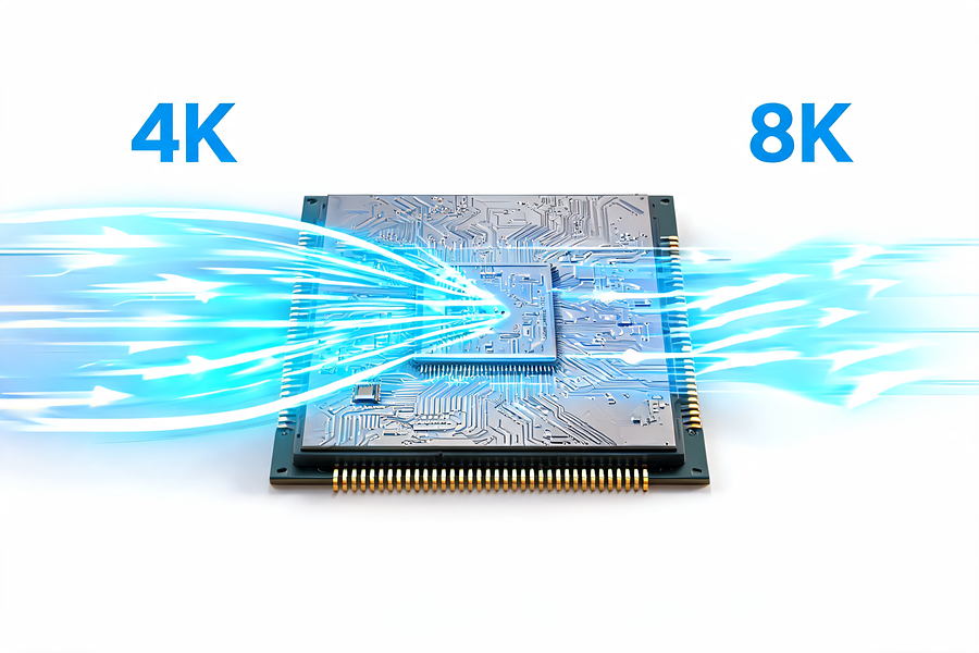 GPU硬件解码加速,4K/8K高码率流畅播放