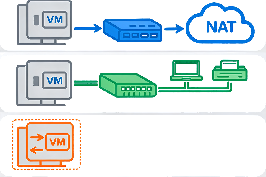 NAT/桥接/Host-only/NAT Network 决策树