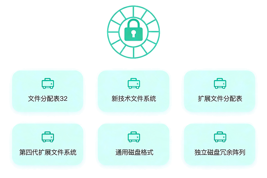 覆盖多类磁盘结构