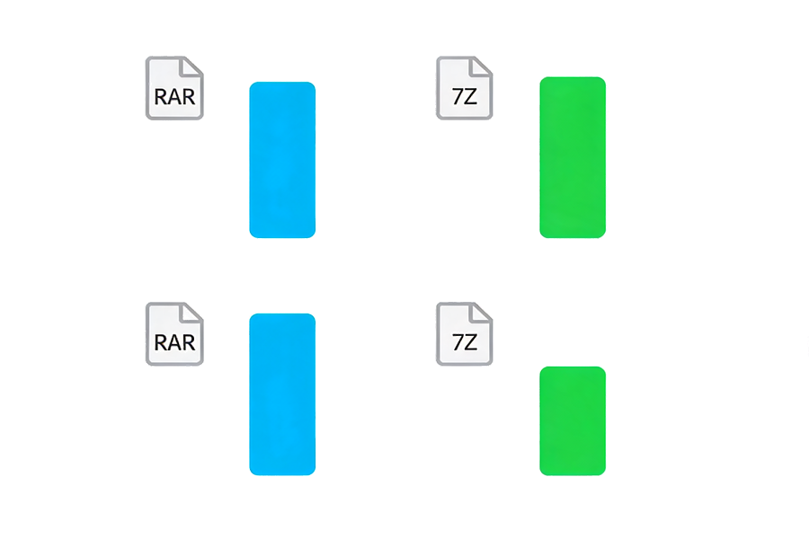 压缩率与速度实测，WinRAR vs 7-Zip 数据对比